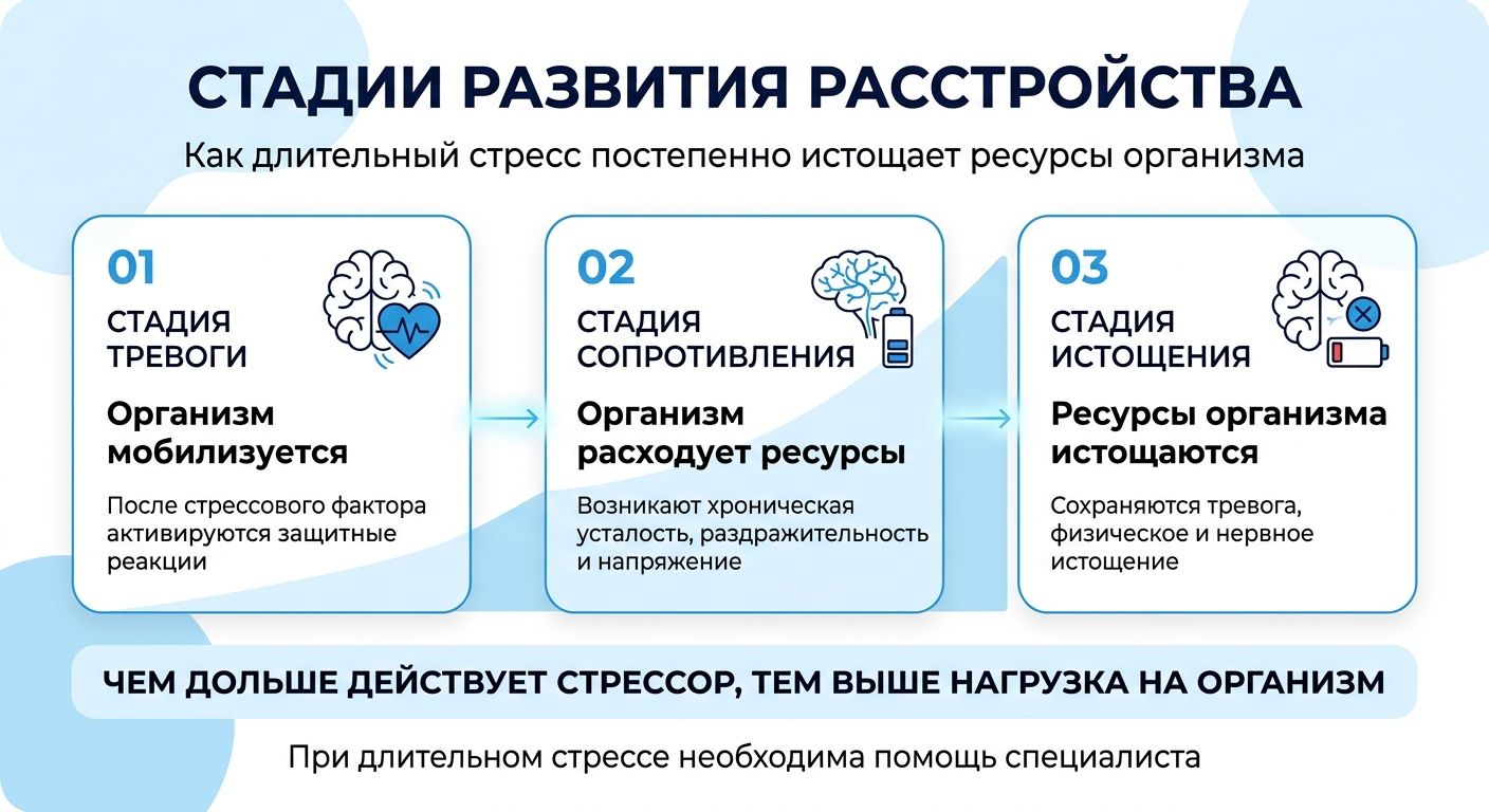 Лечение стресса в Узловой инфографика